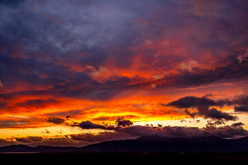 Sunset in Torres del Paine Nationalpark, Chile