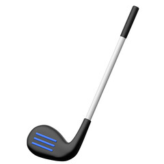 Golf Stick 3D icon on transparent background	
