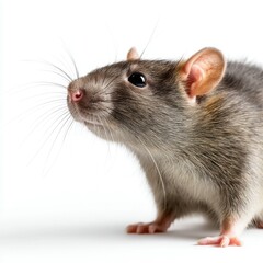 Curious Rodent: A close-up image of a curious rat, its whiskers twitching, captures an intimate portrait of this often-misunderstood mammal.