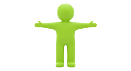 Isolated Human figure