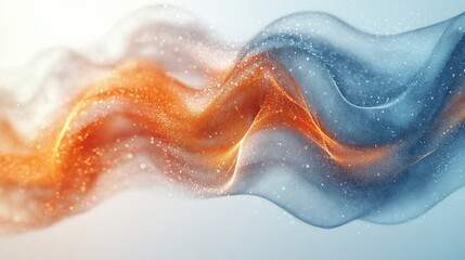 Fototapeta premium Abstract flowing colorful waves in dynamic motion