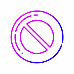 Prohibition Symbol: No Entry Icon Design