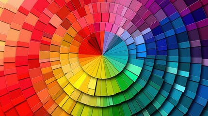 Obraz premium The influence of color in creating positive emotional states and mental wellness.