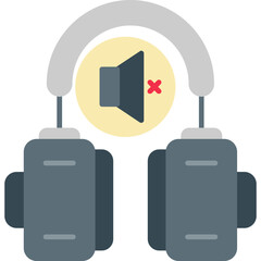 Obraz premium Noise-Cancelling Headphones Icon