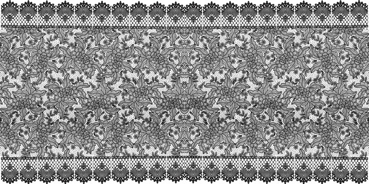 Untitled Artwork Luxurious lace patterns are suitable for fabric patterns, wallpapers, tattoos, furniture, wedding dresses, interior decorations.