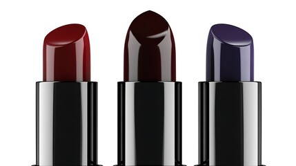 Obraz premium Three dark-toned lipsticks