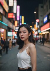 Fototapeta premium Asian Beautiful Lady 