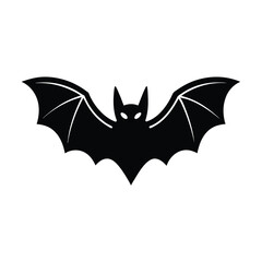 Fototapeta premium bat flying icon silhouette vector illustration