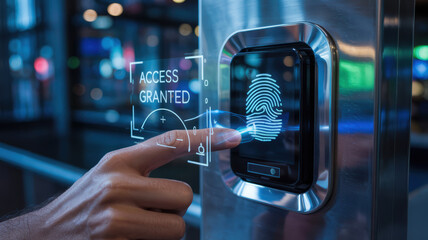 Agentic AI technology enables secure fingerprint access granting with advanced biometric authentication for enhanced safety and convenience modern