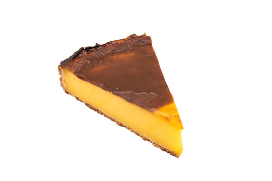 Part de flan coup&eacute;e et isol&eacute;e au format PNG