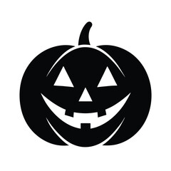 Jack O Lantern Icon Silhouette Vector Illustration