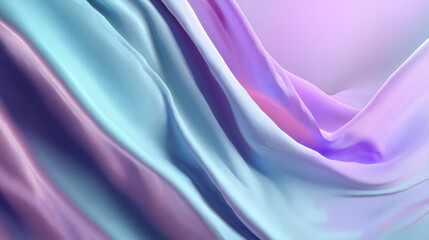 Obraz premium Vibrant Pink and Blue Flowing Abstract Waves