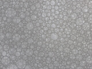 Symmetrical Soap Bubbles Forming Abstract Texture