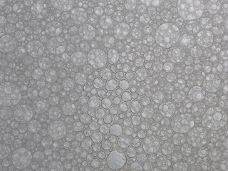 Grey Bubble Pattern with Repetitive Circular Forms