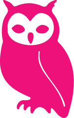 Owl simple icon. Vector ICON all icon Viktor 