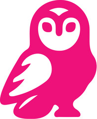 Obraz premium Owl simple icon. Vector ICON all icon Viktor 