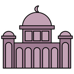 Dome Structure Hand drawn illustration Set