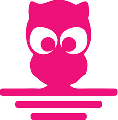 Obraz premium Owl simple icon. Vector ICON all icon Viktor 