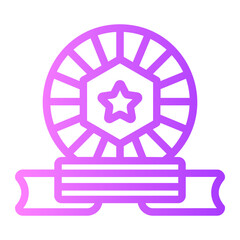 medal gradient icon