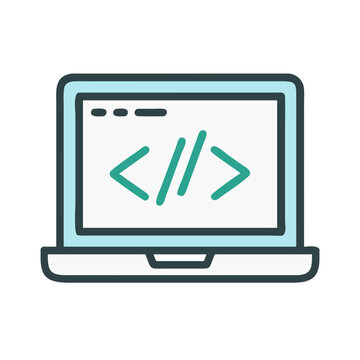 Laptop with Code - Software Development, Programming, Coding, Website Design