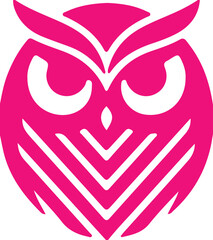 Naklejka premium Owl simple icon. Vector ICON all icon Viktor 