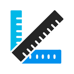 Set Square Illustration: Drafting, Architecture, Measurement and Geometric Precision on a Black Background