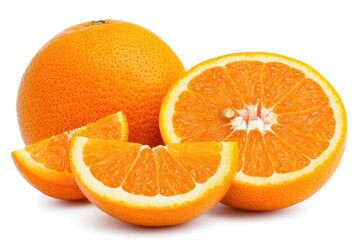 Fresh and Juicy A Vibrant Still Life of Delicious and Healthy Oranges