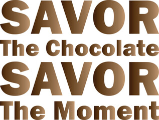 Tasty Lettering Chocolate Day Typography to Savor