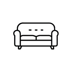 sofa on white background for web and graphic design