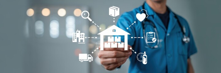 Interactive medical supply chain visualization.