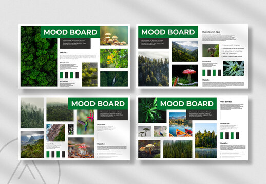Natural Mood Board Layout