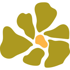 Abstract Groovy Flower