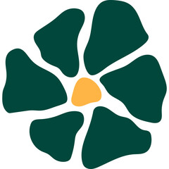 Abstract Groovy Flower