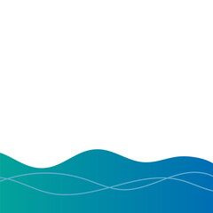 Modern Shape Line Footer