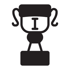 trophy glyph icon