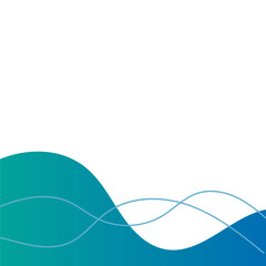 Modern Shape Line Footer