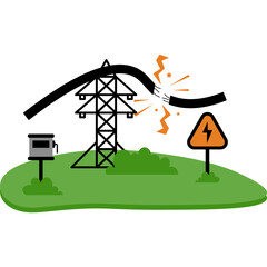 Power Cable Broken illlustration