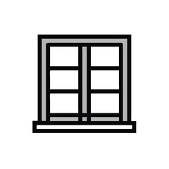 window on white background for web and graphic design