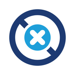 Fototapeta premium Cancel icon