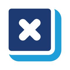 Obraz premium Delete button icon