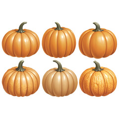 Vibrant Golden Pumpkin in a Fall Setting