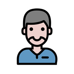 Simple Businessman Icon Vector Illustration for Website and Graphic Design