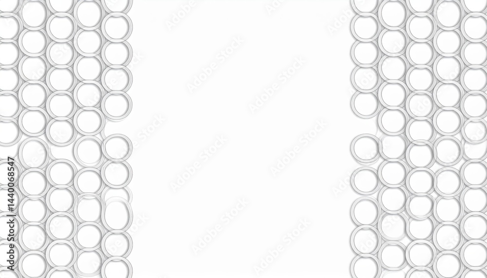 Poster creating unique patterns with circular shapes abstract art visual design minimalist environment clos