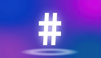 Fototapeta premium Exploring digital trends the impact of hashtags in social media online graphic design modern informative