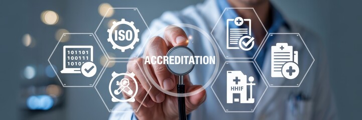 Healthcare accreditation process with digital interface