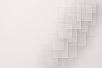 Fototapeta premium This minimalist composition with delicate overlapping grid squares symbolizes strategy and decision-making highlighting innovation and growth in business environments