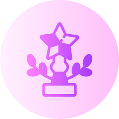 trophy gradient icon