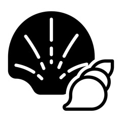 shell icon, glyph icon style