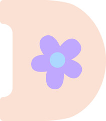 Ransom Letter D Collage Handdrawn Alphabet