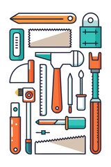  Engaging Carpentry Tools Icon Visual